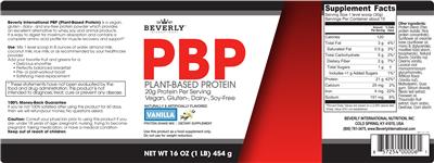 Beverly International PBP Vanilla source label used in the packaging illustration