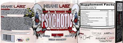 Insane Labz Psychotic Fruit Punch product packaging