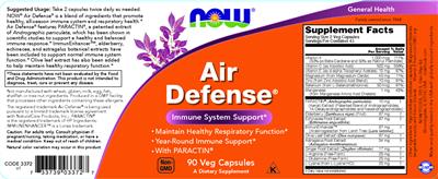 NOW Air Defense source label used in the packaging illustration