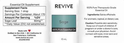 Revive Sage product packaging