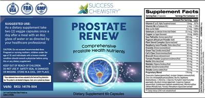 Success Chemistry Prostate Renew product packaging