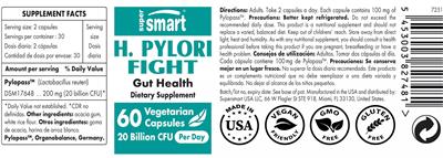 SuperSmart H. Pylori Fight 20 Billion CFU product packaging