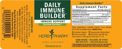 Herb Pharm Daily Immune Builder product packaging