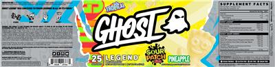 GHOST Legend Sour Patch Kids Pineapple source label used in the packaging illustration
