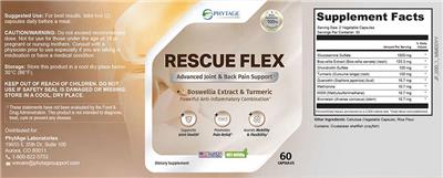 PhytAge Labs Rescue Flex product packaging