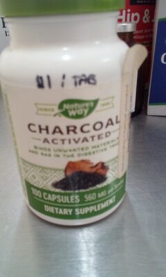 Nature's Way Charcoal Activated 560 mg product packaging