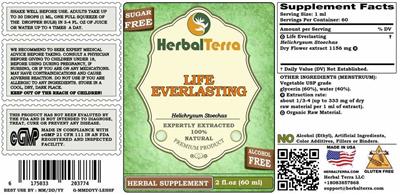 Herbal Terra Life Everlasting Alcohol Free product packaging