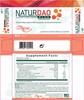 Naturdao Plus NaturDAO Plus 1000000 HDU source label used in the packaging illustration