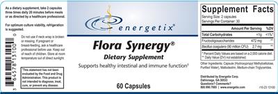 Energetix Flora Synergy source label used in the packaging illustration