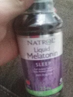 Natrol Liquid Melatonin 2.5 mg Berry source label used in the packaging illustration