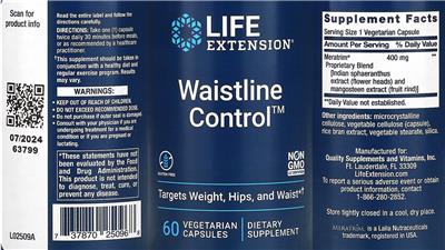 Life Extension Waist-Line Control product packaging
