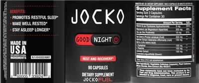 Jocko Fuel Jocko Good Night product packaging