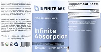 Infinite Age Infinite Absorption product packaging