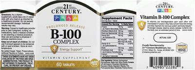 21st Century B-100 Complex source label used in the packaging illustration