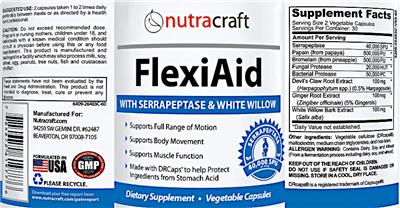Nutracraft FlexiAid product packaging