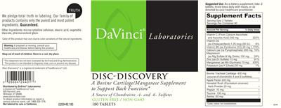 DaVinci Laboratories Disc-Discovery source label used in the packaging illustration