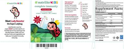 Nutrilite Kids Complete Immunity source label used in the packaging illustration