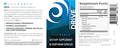 New Earth Drive source label used in the packaging illustration