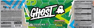 GHOST Legend All Out Teenage Mutant Ninja Turtles OOZE source label used in the packaging illustration
