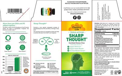 Country Life Sharp Thought source label used in the packaging illustration