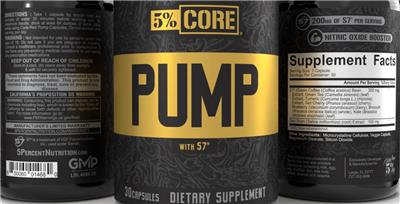 5% Core Pump with S7 source label used in the packaging illustration