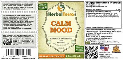 Herbal Terra Calm Mood Sugar Free product packaging