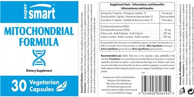 SuperSmart Mitochondrial Formula product packaging