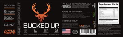 Bucked Up Bucked Up Pre-Workout Apple Spice product packaging