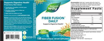 Nature's Way Fiber Fusion Daily 3.1 g product packaging