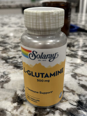 Solaray L-Glutamine 500 mg product packaging