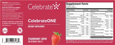 Celebrate CelebrateONE Stawberry Creme source label used in the packaging illustration