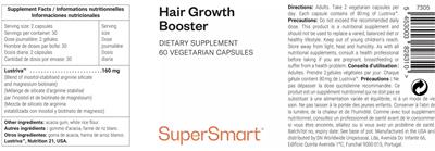 SuperSmart Hair Growth Booster source label used in the packaging illustration