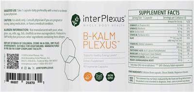 InterPlexus Whole Body Health B-KalmPlexus source label used in the packaging illustration