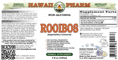 Hawaii Pharm Rooibos Non-Alcohol product packaging