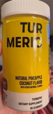 N by Nutrilite Turmeric Natural Pineapple Coconut Flavor source label used in the packaging illustration
