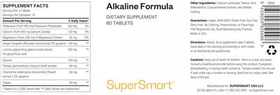 SuperSmart Alkaline Formula product packaging