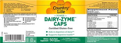 Country Life Dairy-Zyme Caps product packaging