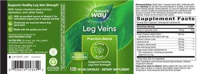 Nature's Way Leg Veins product packaging