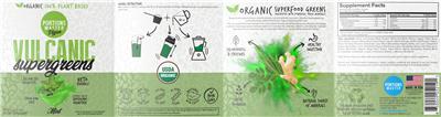 Portions Master Vegan Vulcanic SuperGreens Mint source label used in the packaging illustration