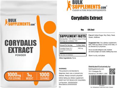 BulkSupplements.com Corydalis Extract product packaging