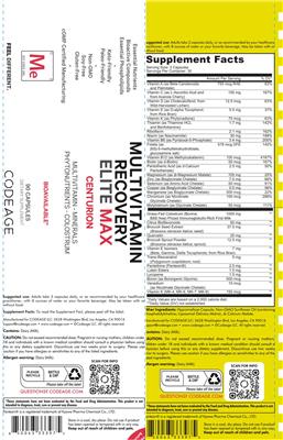 Codeage Multivitamin Recovery Elite Max product packaging