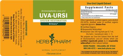 Herb Pharm Uva-Ursi product packaging