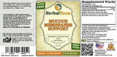 Herbal Terra Mucous Membranes Support product packaging