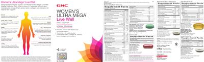 GNC Advanced Hair Skin & Nails Formula source label used in the packaging illustration