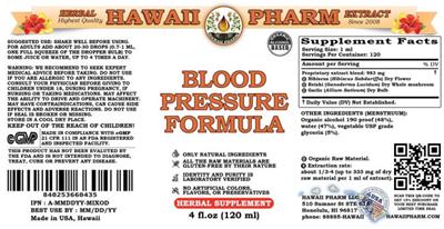 Hawaii Pharm Blood Pressure Formula product packaging