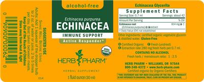 Herb Pharm Echinacea Alcohol-Free product packaging