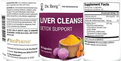 Dr. Berg Liver Cleanse source label used in the packaging illustration