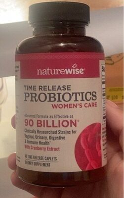 NatureWise Women's Probiotics source label used in the packaging illustration