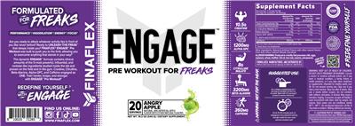 FINAFLEX Engage Angry Apple source label used in the packaging illustration