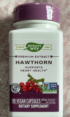 Nature's Way Hawthorn 300 mg product packaging
